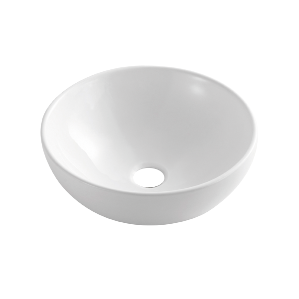 Umywalka Nablatowa okrągła Invena Tinos 39,5 cm biały 340285