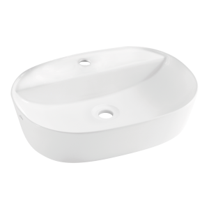 Umywalka Nablatowa owalna 50 cm Invena CORSO, biała 340279 Umywalka Nablatowa owalna 50 cm Invena CORSO, biała 340279