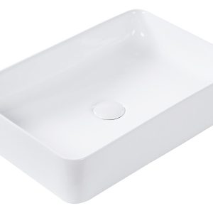 Umywalka nablatowa prostokątna biała 51 x 34 cm 306912 Umywalka nablatowa prostokątna biała 51 x 34 cm 306912