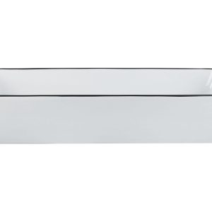 Umywalka nablatowa prostokątna biała 61 x 35 cm 306927 Umywalka nablatowa prostokątna biała 61 x 35 cm 306927