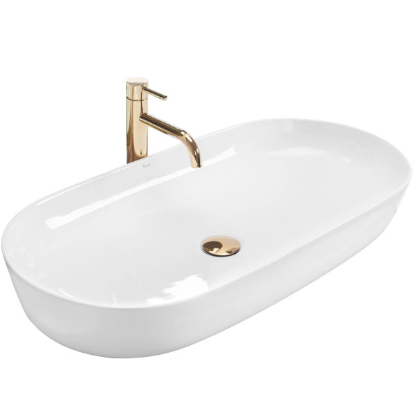 Umywalka Nablatowa REA CLEO 81 White 216831