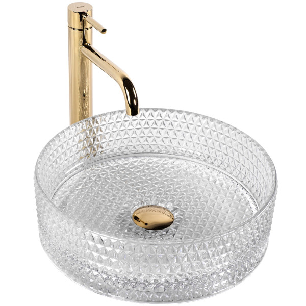 Umywalka nablatowa Rea Cristal Transparent 234415