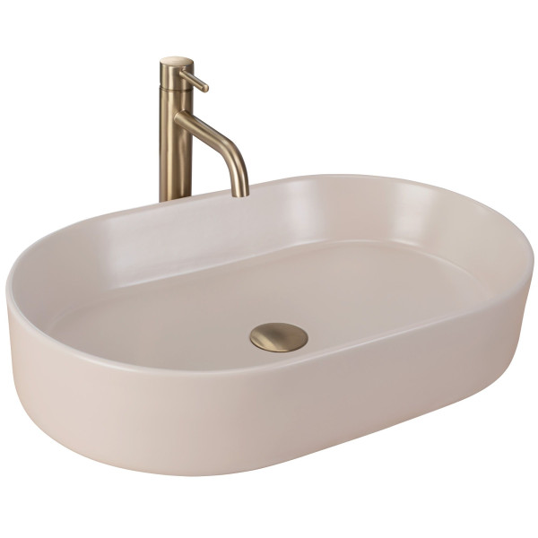 Umywalka nablatowa Rea NADIA 60 BEIGE MATT 234506