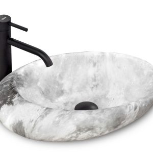 Umywalka nablatowa Rea Roxy C Stone L.GREY 234345