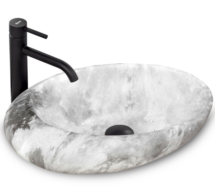 Umywalka nablatowa Rea Roxy C Stone L.GREY 234345