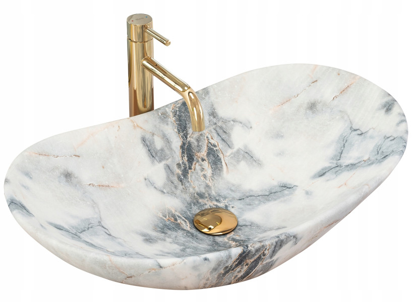 Umywalka Nablatowa Royal Granit Mat Owalna - Rea 89680