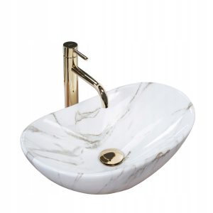 Umywalka Nablatowa Royal Mini Aiax Shiny Biała Owalna – Rea 89679 Umywalka Nablatowa Royal Mini Aiax Shiny Biała Owalna – Rea 89679