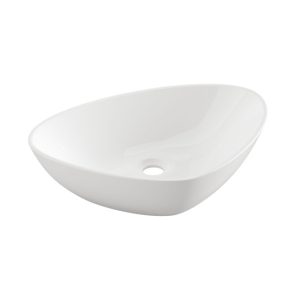 Umywalka Nablatowa Trigono Invena, 50 Cm, Trójkątna Biała 224944 Umywalka Nablatowa Trigono Invena, 50 Cm, Trójkątna Biała 224944