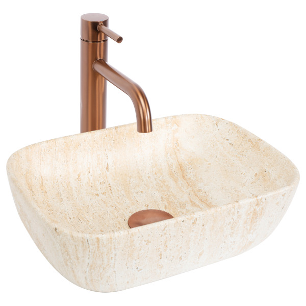Umywalka nadblatowa Belinda mini Travertine matt 519624