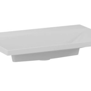 Umywalka wpuszczana EDGE 70 cm biały mat kwarcowa bez otworu 801147 Umywalka wpuszczana EDGE 70 cm biały mat kwarcowa bez otworu 801147