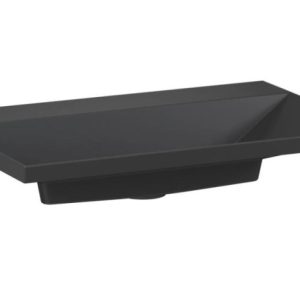 Umywalka wpuszczana EDGE 70 cm czarny mat kwarcowa bez otwor 801121 Umywalka wpuszczana EDGE 70 cm czarny mat kwarcowa bez otwor 801121
