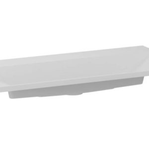 Umywalka wpuszczana EDGE 90 cm biały mat kwarcowa bez otworu 801145 Umywalka wpuszczana EDGE 90 cm biały mat kwarcowa bez otworu 801145