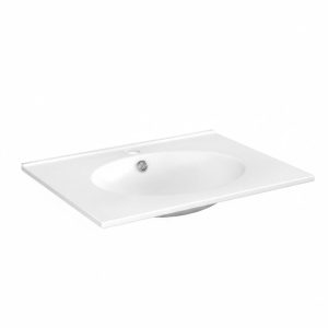 Umywalka wpuszczana MEG 60 cm biała ceramiczna 822456 Umywalka wpuszczana MEG 60 cm biała ceramiczna 822456