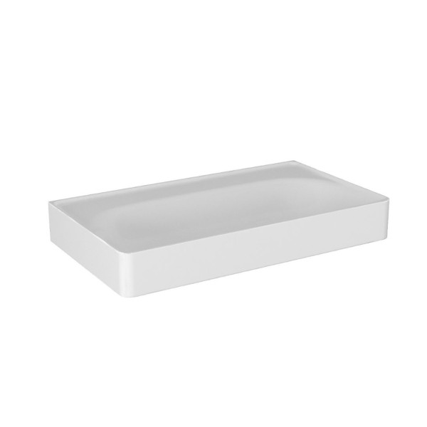 Umywalka wpuszczana MOSS Solid Surface 70 cm biały mat bez o 822457