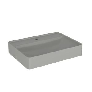 Umywalka wpuszczana VIBE 60 cm beton mat kwarcowa z otworem 801143 Umywalka wpuszczana VIBE 60 cm beton mat kwarcowa z otworem 801143