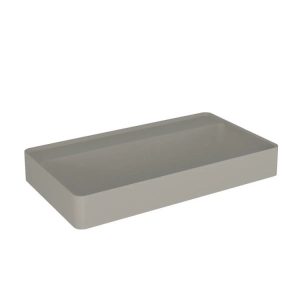 Umywalka wpuszczana VIBE 80 cm beton mat kwarcowa bez otworu 801130 Umywalka wpuszczana VIBE 80 cm beton mat kwarcowa bez otworu 801130