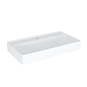 Umywalka wpuszczana VIBE 80 cm biały mat kwarcowa z otworem 801144 Umywalka wpuszczana VIBE 80 cm biały mat kwarcowa z otworem 801144