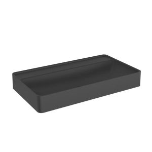 Umywalka wpuszczana VIBE 80 cm czarny mat kwarcowa bez otwor 801133 Umywalka wpuszczana VIBE 80 cm czarny mat kwarcowa bez otwor 801133