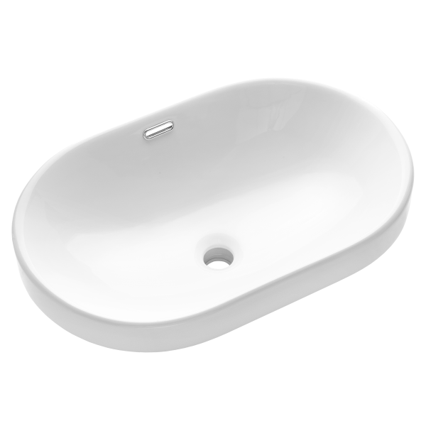 Umywalka Wpuszczana w blat owalna Invena EGINA 60 cm 340284