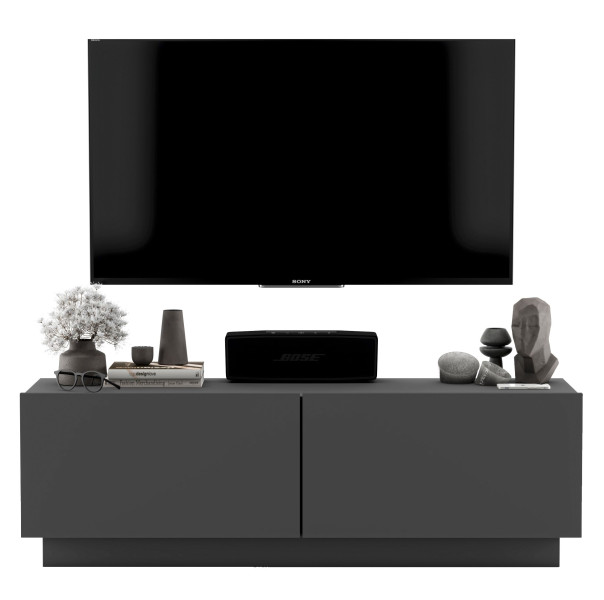 Uniwersalna szafka RTV Mała komoda grafit mat 120 cm 180344