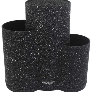 Uniwersalny blok stojak do noży na noże 3w1 KINGHOFF czarny 691816 Uniwersalny blok stojak do noży na noże 3w1 KINGHOFF czarny 691816