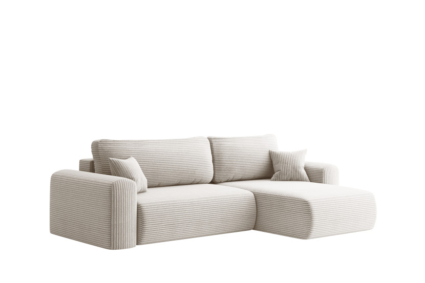 Uniwersalny narożnik z funkcją spania, do salonu, CAPRI L, beżowy 804186