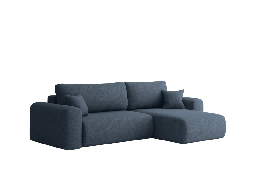 Uniwersalny narożnik z funkcją spania, do salonu, Capri L - ciemnoniebieski 803067