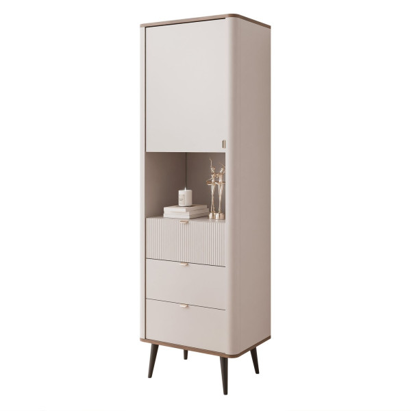 Uniwersalny regał stojący NAVANI 60 cm kaszmir/orzech 704761