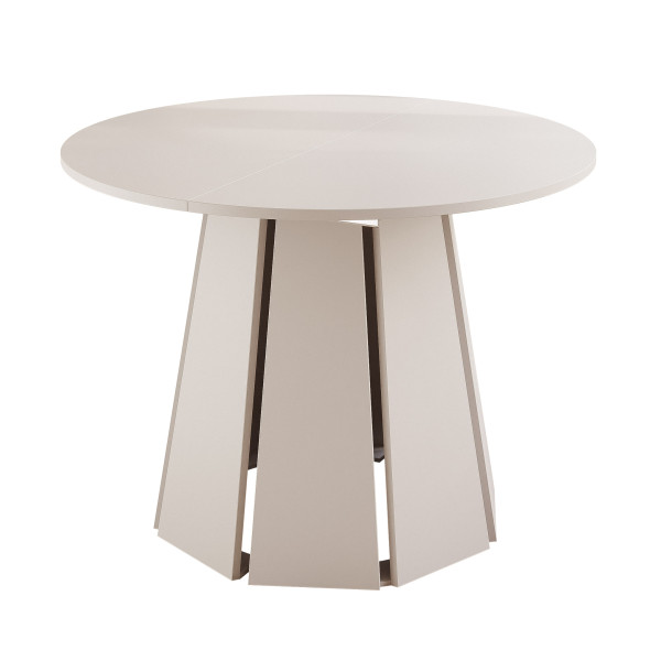 VERDA okrągły stół rozkładany 100-140cm kaszmirowy 949606