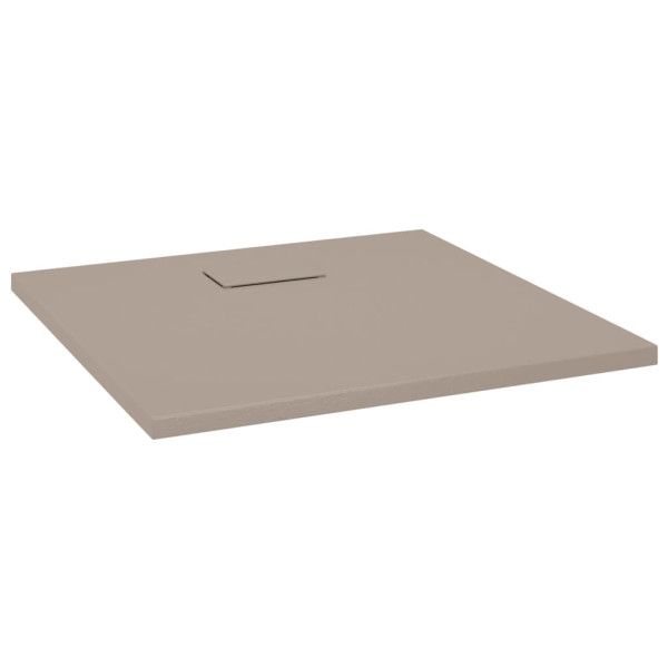 VidaXL Brodzik prysznicowy Brąz 90 x 90 cm Z tworzywa 473250