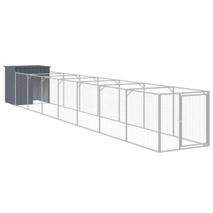 VidaXL buda dla psa Antracyt 110 x 813 x 110 cm Stal 473219 VidaXL buda dla psa Antracyt 110 x 813 x 110 cm Stal 473219