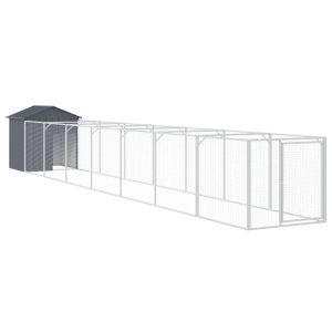 VidaXL buda dla psa Antracyt 117 x 813 x 123 cm Stal 473206 VidaXL buda dla psa Antracyt 117 x 813 x 123 cm Stal 473206