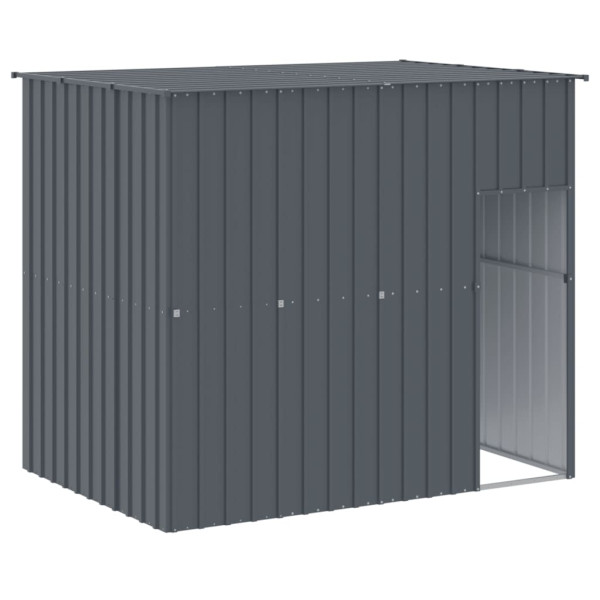 VidaXL buda dla psa Antracyt 214 x 153 x 181 cm Stal 473195