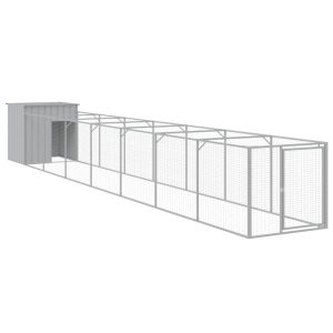 VidaXL buda dla psa Szary 110 x 813 x 110 cm Stal 473191 VidaXL buda dla psa Szary 110 x 813 x 110 cm Stal 473191