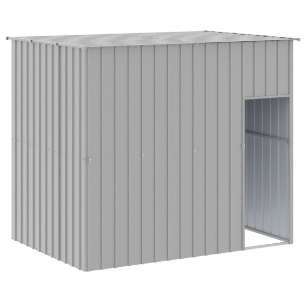 VidaXL buda dla psa Szary 214 x 153 x 181 cm Stal 473209