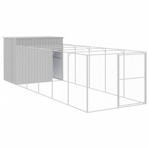 VidaXL buda dla psa Szary 214 x 661 x 181 cm Stal 474378 VidaXL buda dla psa Szary 214 x 661 x 181 cm Stal 474378