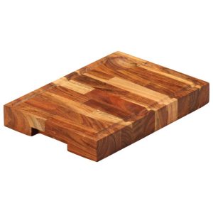VidaXL deska do krojenia Brąz 30 x 21 x 4 cm Drewno akacjowe 473283 VidaXL deska do krojenia Brąz 30 x 21 x 4 cm Drewno akacjowe 473283