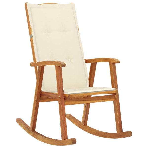 VidaXL Fotel bujany Brąz 120 x 50 x 3 cm Drewno akacjowe 473288