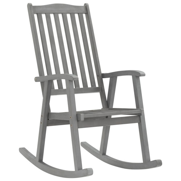 VidaXL Fotel bujany Szary Drewno akacjowe 266090