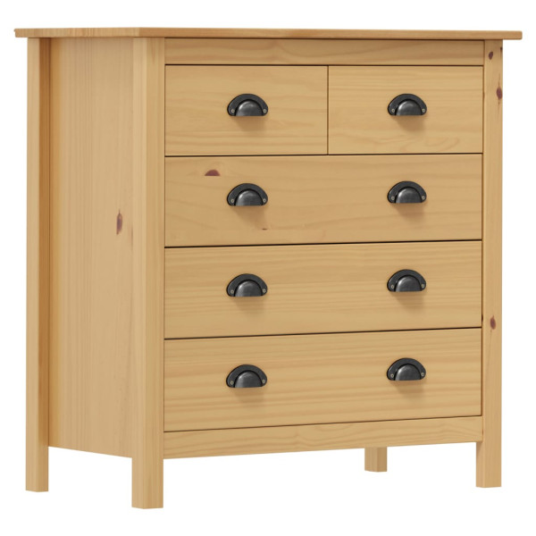 VidaXL Komoda Hill, 79x40x80 cm, lite drewno sosnowe 317406