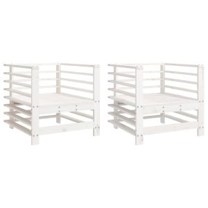 VidaXL Krzesła ogrodowe 2 szt. białe 470417 VidaXL Krzesła ogrodowe 2 szt. białe 470417