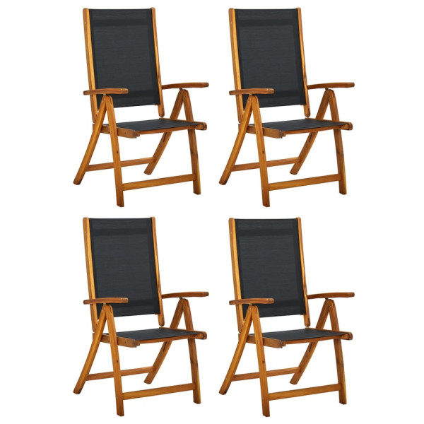 VidaXL krzesło Brąz Drewno akacjowe 372202
