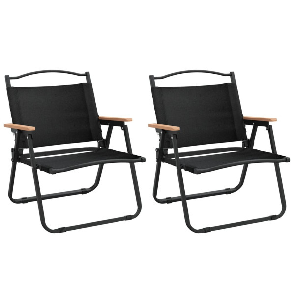 VidaXL krzesło składane Czarny 54 x 43 x 59 cm Poliester 266908