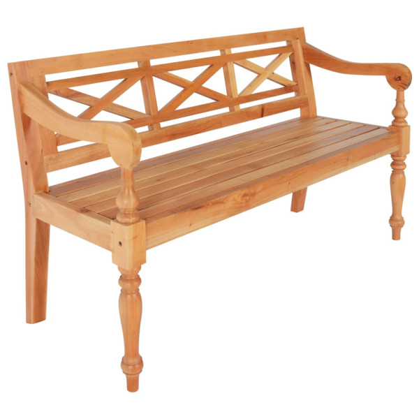 VidaXL Ławka Brąz 123 cm Drewno 511895