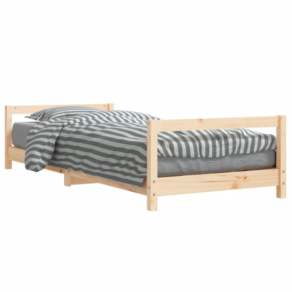 VidaXL łóżko dla dzieci Brąz 80 x 200 cm Drewno sosnowe 569591