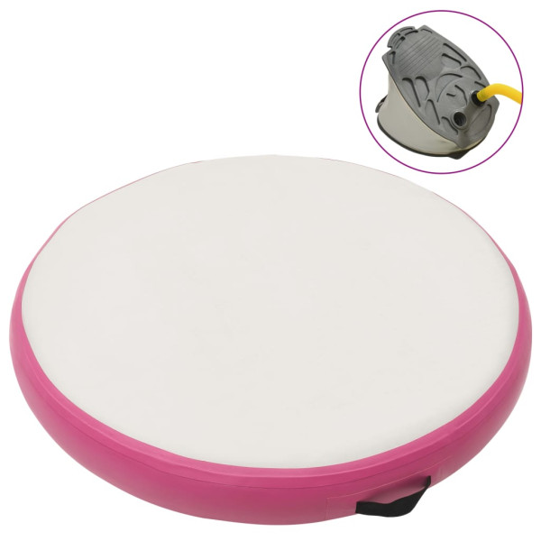VidaXL Mata gimnastyczna Różowe 100 x 100 x 10 cm PVC 436955
