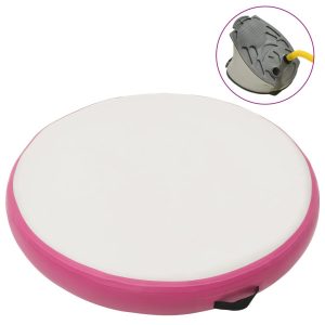 VidaXL Mata gimnastyczna Różowe 100 x 100 x 15 cm PVC 437026 VidaXL Mata gimnastyczna Różowe 100 x 100 x 15 cm PVC 437026