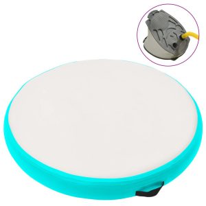 VidaXL Mata gimnastyczna Zielony 100 x 100 x 15 cm PVC 437025 VidaXL Mata gimnastyczna Zielony 100 x 100 x 15 cm PVC 437025