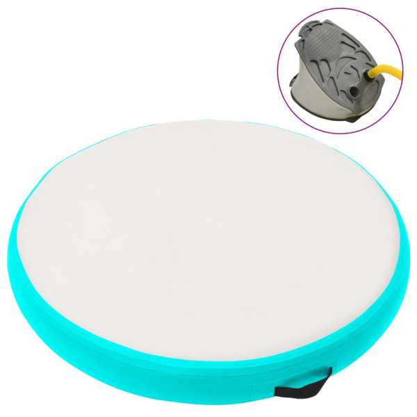 VidaXL Mata gimnastyczna Zielony 100 x 100 x 20 cm PVC 437015