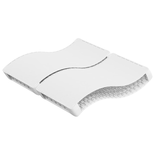 VidaXL materac Biały 200 x 200 cm 414535
